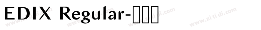 EDIX Regular字体转换